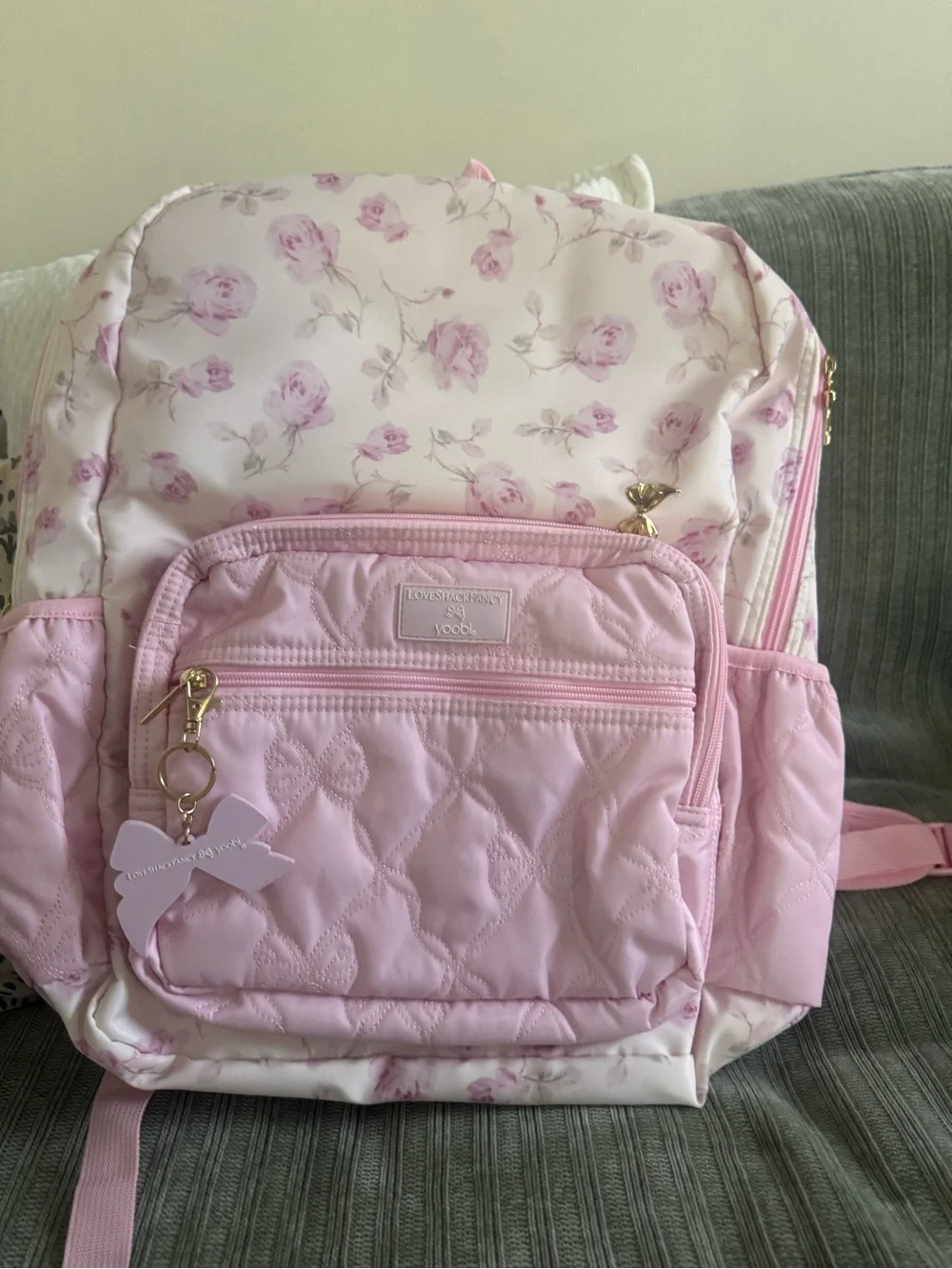 LoveShackFancy Pink Floral Tote and Backpack Set by Target